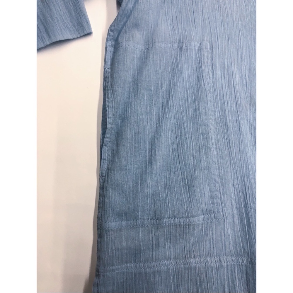 The Vermont Country Store Blue Cotton Blouse - Picture 10 of 16